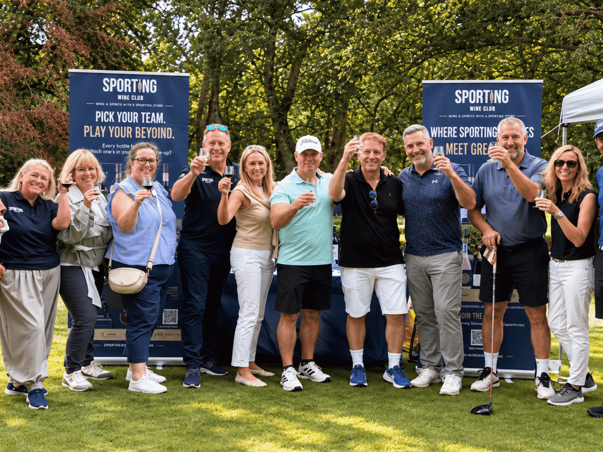 Sporting Wine Club at The Sporting Club’s Celebrity Golf Day at Brocket Hall