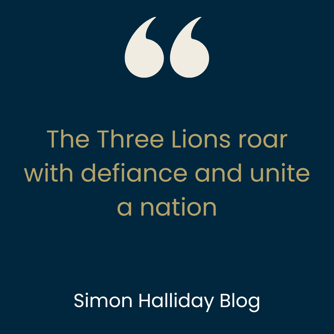 The Three Lions Roar with defiance and unite a nation